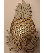 Gold With White Accent Pineapple Trivet - £5.37 GBP