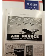 1935 Vintage Air France print ad Paris Geneva Cannes Rome Madrid Vienna ... - £3.88 GBP