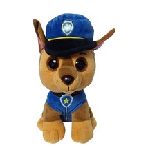 Ty Beanie Boo Paw Patrol Chase Plush Police Dog Brown Blue Stuffed Anima... - $315.93 MXN