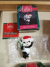 NIB Hallmark Child&#39;s 4th Christmas 1992 Panda Bear Santa Hat Free Shipping - £7.82 GBP