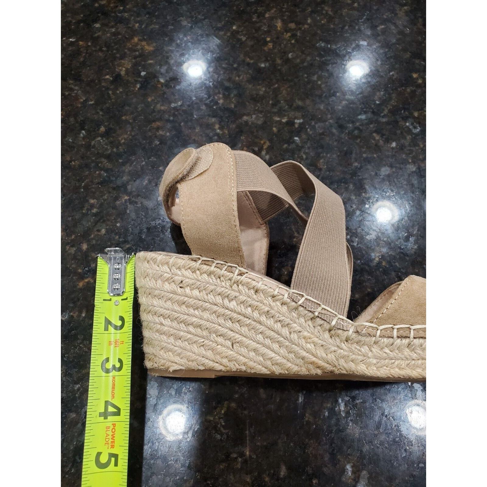 Sonoma Beige Women Suede Leather Flip -Flops Open Toe Casual Sandals Size 9.5 Item image 11
