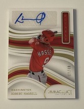2023 Panini Immaculate Robert Hassell RC Auto Blue 01/49 #CIS-RH - MLB Nationals - £14.69 GBP