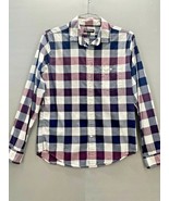 EXPRESS Button Down Mens M Multicolor Plaid Long Sleeve Casual Pocketed ... - £11.82 GBP