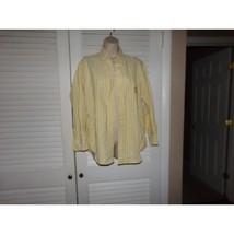 VTG Lauren Ralph Lauren menswear look yellow button down shirt 10 EUC - $15.90