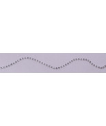 Imported Rhinestone Chain - Pale Blue Rhinestones on Silver Trim by Yard... - $241.93 MXN