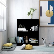 Bookshelf Black 60x24x74.5 cm Engineered Wood - £27.84 GBP