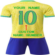 Custom Soccer Brazilian Jersey suit for Men Kid Any Name Number 2425 You... - £37.23 GBP