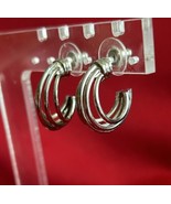 Silver Hoop Pierced Earrings Lot J147 - €12,05 EUR