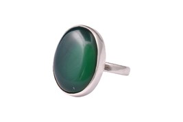 925 Sterling Silver Natural Green Onyx Handmade Women Ring Size 4-12 Gift - £40.59 GBP