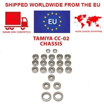 Tamiya CC-02 Chassis Rc Car Compatible Steel Ball Bearing Upgrade Kit Hop Up Set - £19.25 GBP