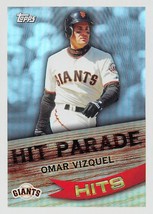 2007 Topps Hit Parade #HP25 Omar Vizquel San Francisco Giants ⚾ - £0.69 GBP