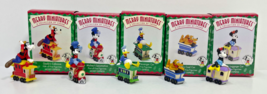 Lot of 5 1998 Hallmark Ornament Miniatures: Mickey Express, Pluto, Minnie, Goofy - £19.54 GBP