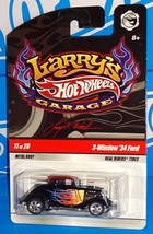 Hot Wheels 2009 Larry&#39;s Garage #11 3-Window &#39;34 Ford Black w/ Chase Initials - £7.90 GBP