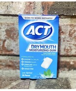 ACT Dry Mouth Moisturizing Gum, 20 Pieces, With Xylitol, Sugar - $3.00