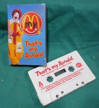 Lot: Mc Donald PVC Happy Meal Figure &amp; Thats My Ronald Cassette Tape Vintage Toy - £14.90 GBP