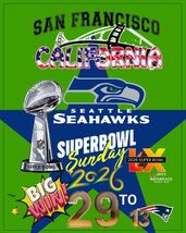 2026   Super Bowl LX • BIG WIN Made of 3M Vinyl• 16X20 Glossy Poster Wal... - $98.01