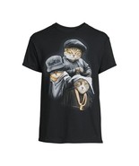 Cat Rapper Trio Graphic Tee Size M (38-40) Color Black - $20.82 CAD