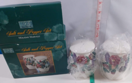 JCP Home Collection Holiday Harvest Salt &amp; Pepper Set brand new in box - $11.88