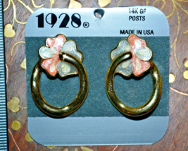 Vintage 1928 14K GF Earrings. Made in USA - £20.49 GBP