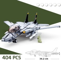 Military MOC Building Blocks for F14D US Fighter Jet Aircraft Bricks Model Toys - £29.34 GBP