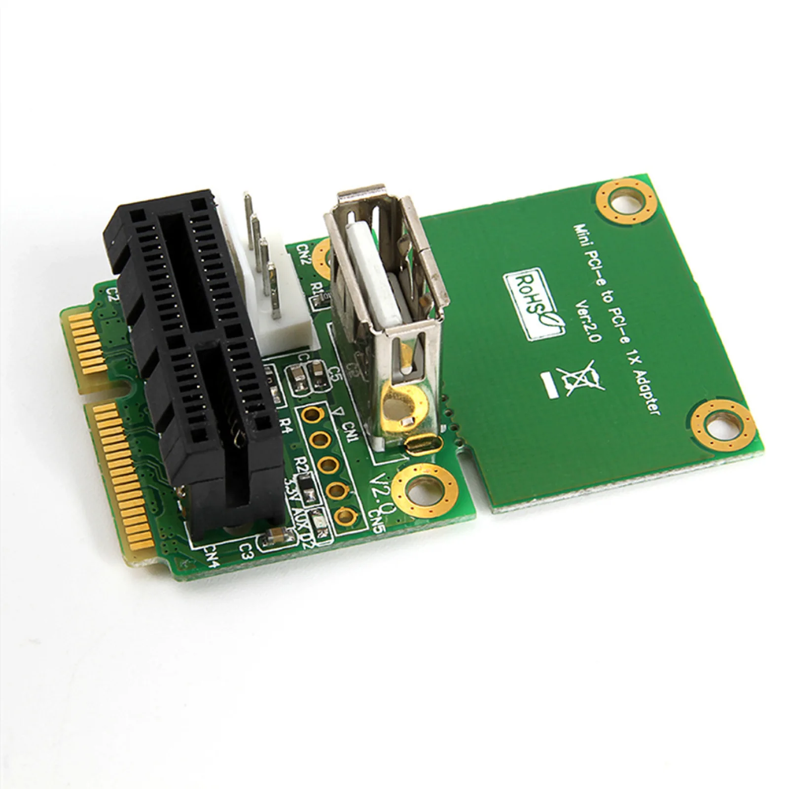 Mini PCI-E To PCI-E PCI-E 1X To Mini PCI-E Adapter Riser Card Test Card - £45.35 GBP