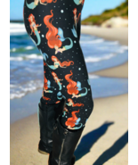 NEW Womens Exclusive Nautical Mermaid Ocean Leggings OS/TC Soft as Lularoe - $24.00