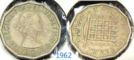 Great Britain 1962 THREE PENCE  - $3.00