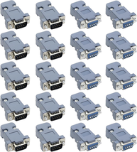 Create Idea 20X RS232 Parallel DB9 Serial Port 9 Pin D Sub Male/Female Adapter C - £16.99 GBP