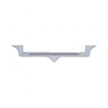 United Pacific Chrome Plastic Hood Emblem Housing W14 Amber LED 12&quot; Light Bar - £58.18 GBP