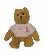 Vintage 2001 Avon Breast Cancer Crusade Pink Ribbon Stuffed Animal 7.25&quot; - $11.09