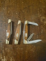 3 - BUCK Pocket Knife Stockman 373 Trio 3 Blades Folding Wood Scales Pri... - $726.01 MXN