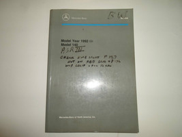 1992 Mercedes Benz Models 140 Introduction Into Service Manual Water Damaged Oem - $140.32