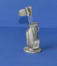 Figurines/Trinkets/Sports-Pewter Golf Bag and Golf Clubs - $20.00