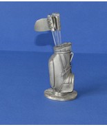 Figurines/Trinkets/Sports-Pewter Golf Bag and Golf Clubs - $20.00