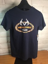 RealTree New Edge Men&#39;s T-Shirt Short Sleeve - Dark Blue - Size Medium w... - £12.78 GBP