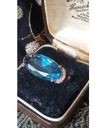 Vintage 1990-s 14 Ct Rolled Gold Large Topaz Ring Size UK Q.5 US 8.25 Ha... - $1,590.11 MXN