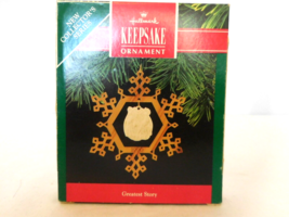 Hallmark Keepsake Christmas Greatest Story Porcelain &amp; Brass 1990 NEW - €6,92 EUR