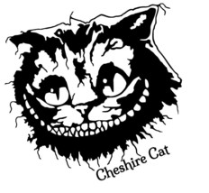 Cheshire Cat Vinyl Decal Sticker Car Window Wall Alice in Wonderland Smile Art - £4.58 GBP