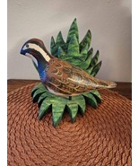 Vintage Hand Carved Hand Painted Quail Artist Original Signed J. Subert ... - $35.00