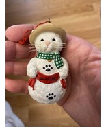 Petsmart White Snow Cat Charities Luv-A-Pet 2000 Collectible Ornament - $15.83