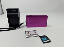 Sony Cyber Shot DSC-TX10 Pink Digital Camera +Charger From Japan W/32GB - £143.99 GBP