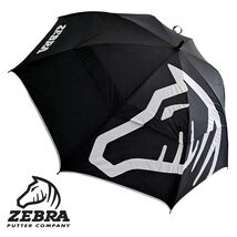 NEW ZEBRA GOLF COMPANY. DOUBLE CANOPY GOLF UMBRELLA. BLACK / WHITE. (30SPF) - $53.58