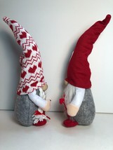 Valentines Day Two Gnomes in Love Plush Handmade Decor Plushie Gifts - £26.94 GBP