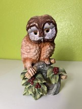 Rare Vintage Andrea By Sadek ELF OWL Bird Porcelain Figurine Statue Decor - $73.50