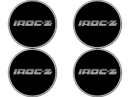 Chevrolet Camaro IROC-Z  - Set of 4 Metal Stickers for Wheel Center Caps Logo B - £19.69 GBP+