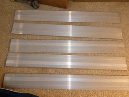 Lot of 5 Vintage O Scale Heavy Aluminum Passenger Car Roof Walls 21 1/2&quot;... - $64.35