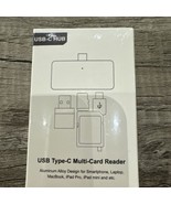 USB C Hub, USB C Docking Station with USB C to 2 Slots SD/Micro SD Memor... - £11.73 GBP