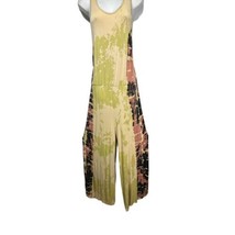 jungle hippie by jacky M. green tie dye boho jumpsuit Size M - $29.69