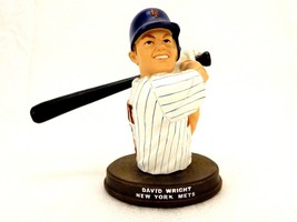 David Wright Bust Sculpture, Poly Resin, New York Mets Baseball Memorabilia - $29.35