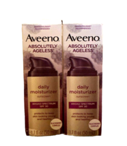2 New Discontinued Aveeno Absolutely Ageless Daily Moisturizer SPF 30 1.... - $78.20